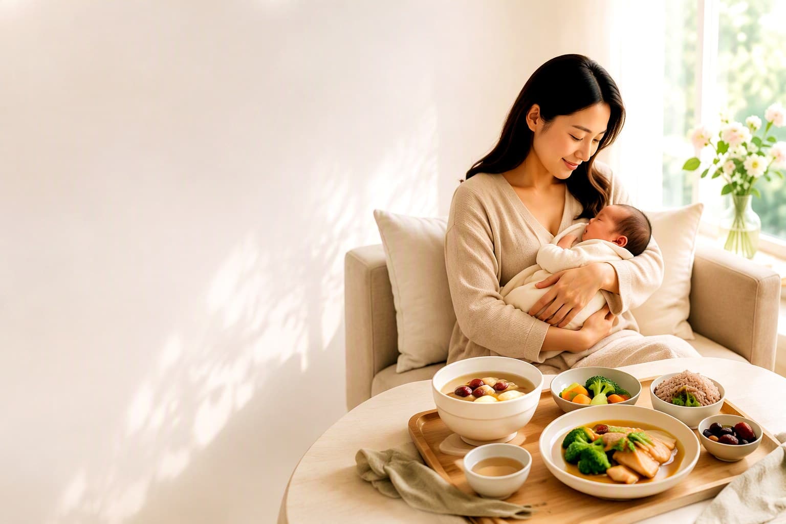 加华月子餐母婴与餐食主视觉