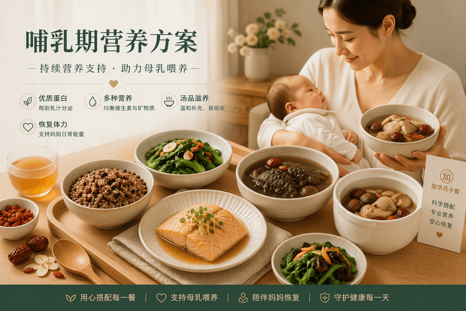 哺乳期营养方案餐食组合