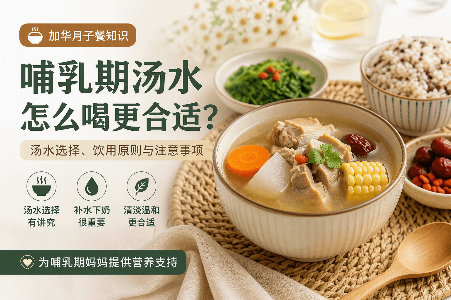 哺乳期可以喝汤吗?怎么喝更合适?