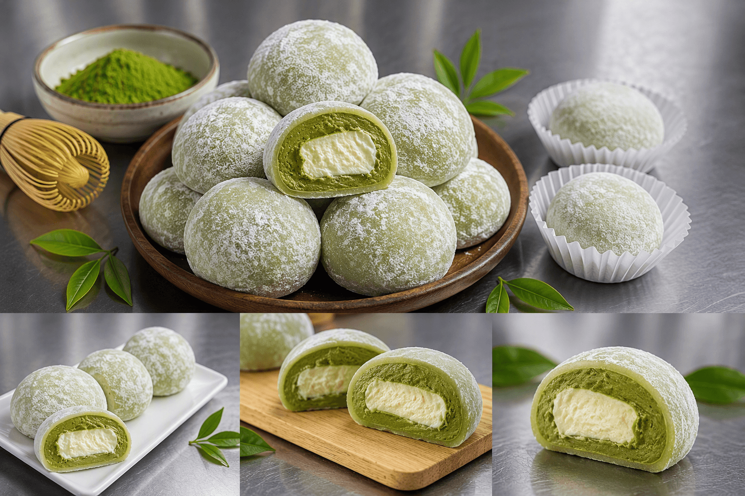 加华手作甜品抹茶大福系列