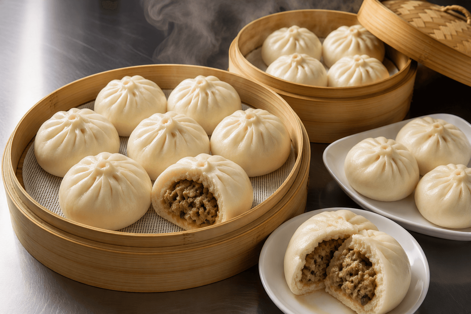 加华手工面点鲜肉包系列